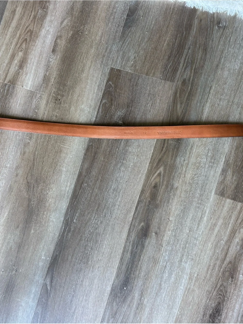 Men's Black Leather-Textured Dress Belt